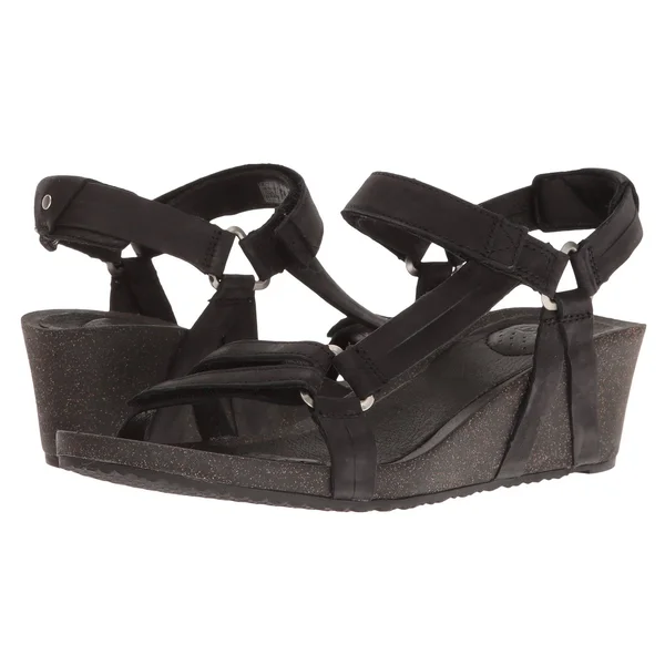 Teva Women's Ysidro Universal Wedge Sandal Black 6