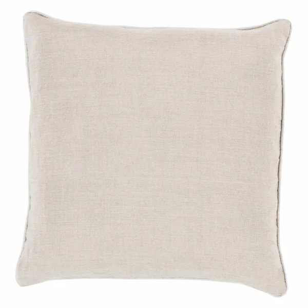 Linen Piped Throw Pillow