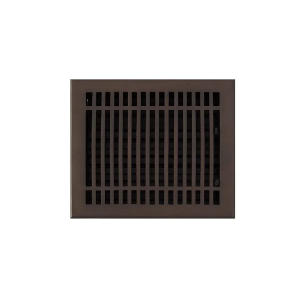 Contemporary Brass Floor Register - Bronze 8x22 x 10x22 (9-7/8x22 x 11-1/2x22 Overall) in Oil Rubbed Bronze, Signature Hardware