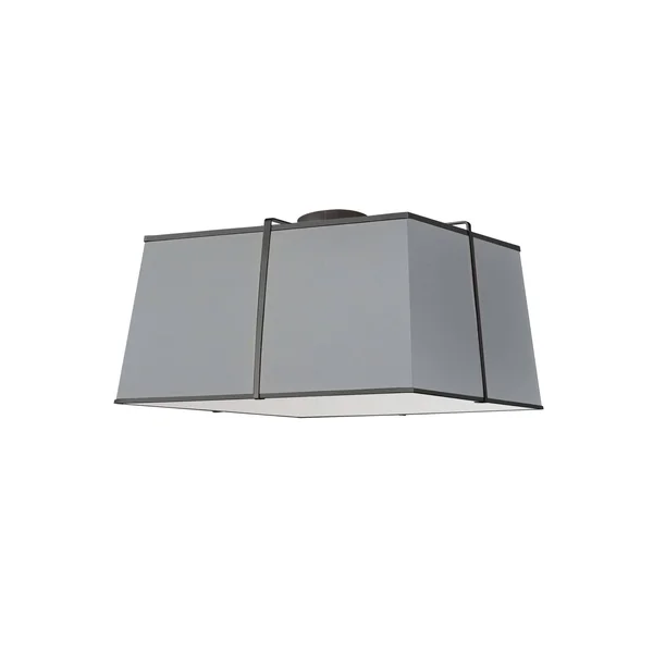 Dainolite TRA-163FH-BK-GRY Trapezoid - 3 Light Flush Mount Black