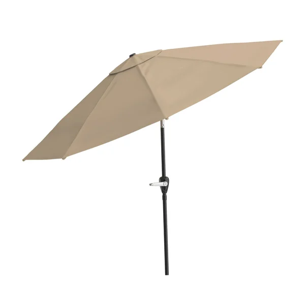 Nature Spring 10' Auto-Tilt Patio Umbrella - Sand