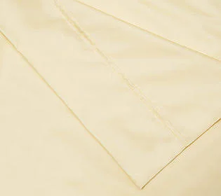 Home Reflections 1000TC Cotton Blend Sheet Setw/ Extra Cases, Size Twin, Pastel Yellow