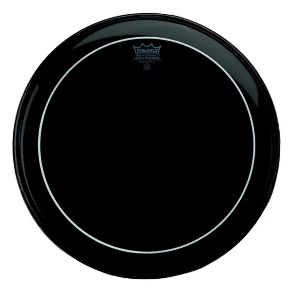 Remo Pinstripe Ebony Bass Drumhead - 30x22