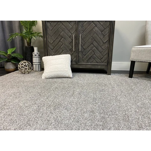 Porch & den Carrollon Bound Edge Area Rug - Ashen 8& x 8&