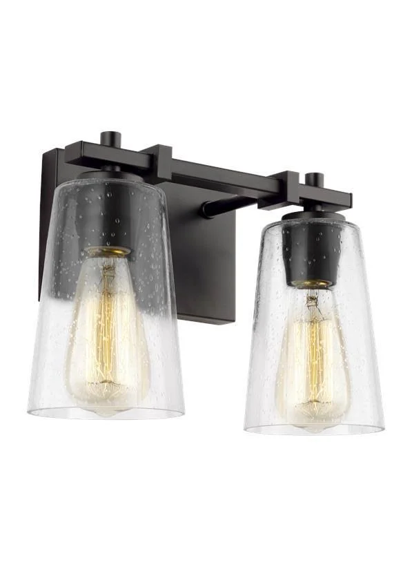 Feiss Mercer 2-Light Vanity Lighting - Satin Nickel