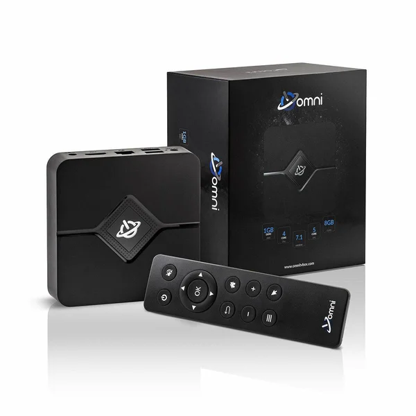 Omni Mini PC Streaming Media Hub Device Android TV Box - 9X - 4K HD, WiFi