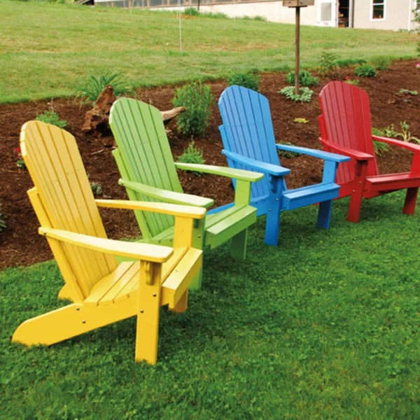 A; L Furniture Yellow Pine Fanback Adirondack Chair