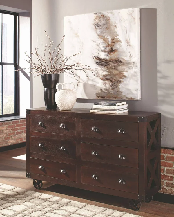 Coaster 950996 Dark Brown 3 Drawer Accent Cabinet