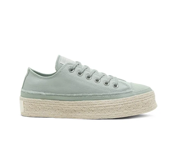 Converse Trail to Cove Espadrille Chuck Taylor All Star (Green Size 6.5) Womens Canvas Shoes