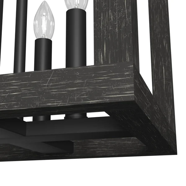 Hunter Squire Manor 12x22 4 Light Pendant - Brushed Nickel - 19085
