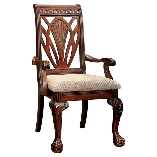 Petersburg I Cherry Arm Chair Set of 2