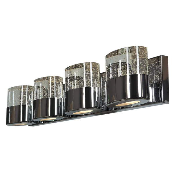 Access Lighting Bubbles LED 4 Light Bath/Vanity, Chrome - 23928LEDDLP-CH-CLR