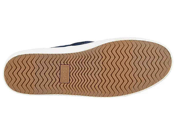 Toms Blue Navy Heritage Canvas Men's Baja Slip-Ons Shoes