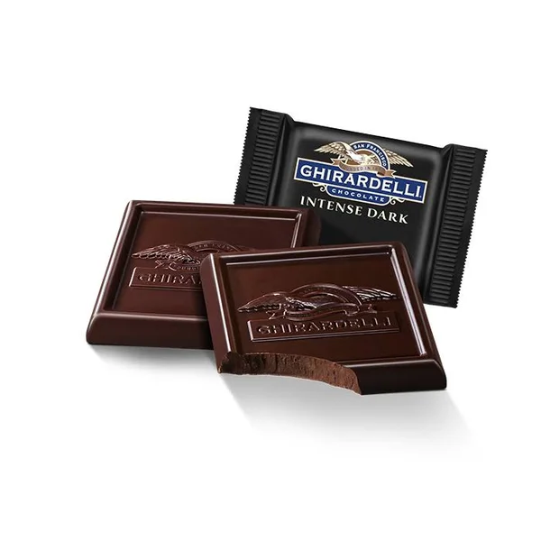 Ghirardelli Intense Dark Chocolate 60% Cacao Squares Case Pack, 540 ct