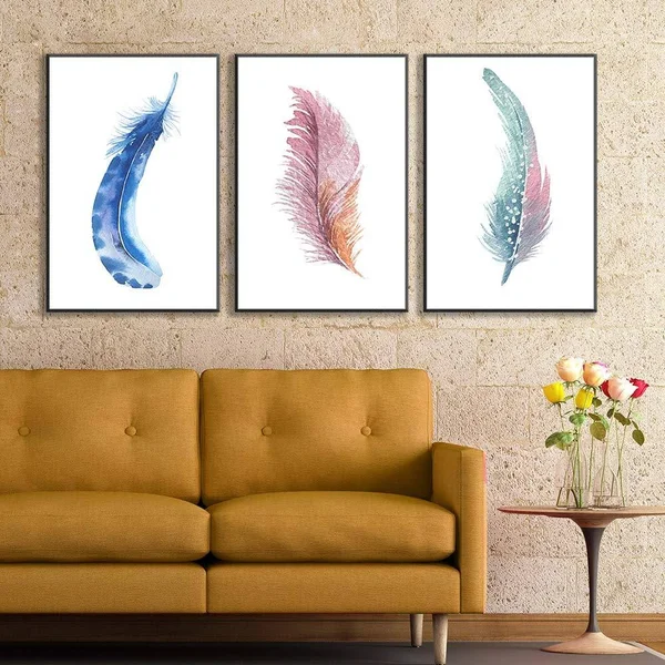 Nwt Framed Canvas Wall Art for Living Room - Bedroom Feature Canvas Prints for Home Decoration Ready to Hanging - 24x22x36x22x3 P