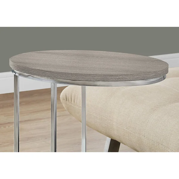 Accent Table Oval Dark Taupe - EveryRoom