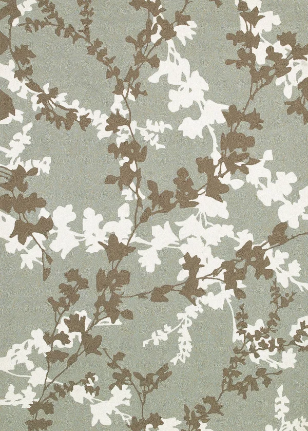 Couristan Covington Willow Branch Sage/Ivory Area Rug - 3&6x22 x 5&6x22
