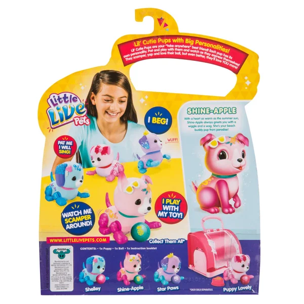 Little Live Pets Lil& Cutie Pups - Shine-Apple