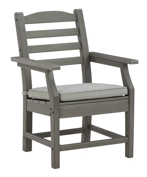 Visola - Gray - Arm Chair with Cushion (2/cn)