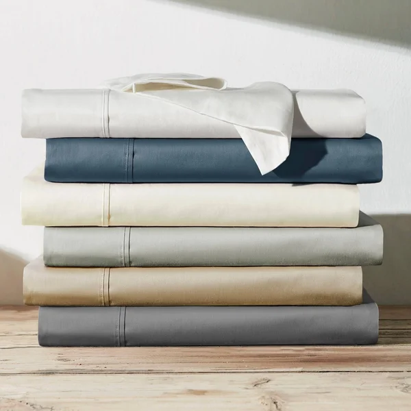 Brielle Home Viscose from Bamboo Sheet Set, Queen - Charcoal