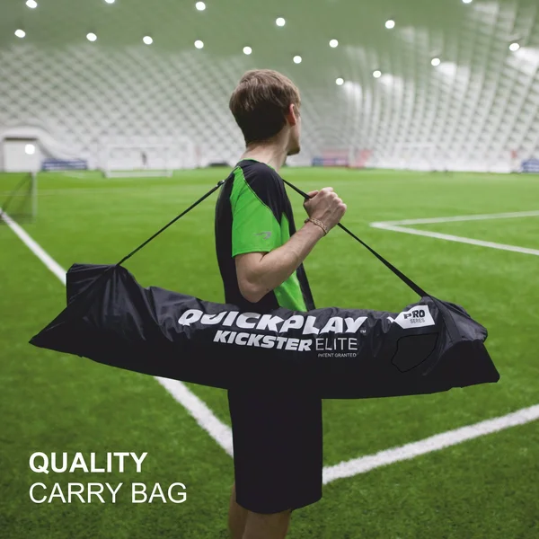 QUICKPLAY Kickster Elite Portable Soccer Goal with Integrated Weighted Base for Indoor & Outdoor Soccer [Single Goal]