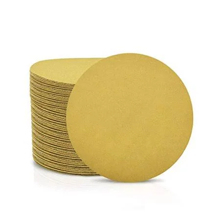 SPEEDWOX 100 Pcs 6 Inches Sanding Discs 180 Grit Dustless Hook and Loop Sandpaper for Random Orbital Sander Yellow Finishing Dis