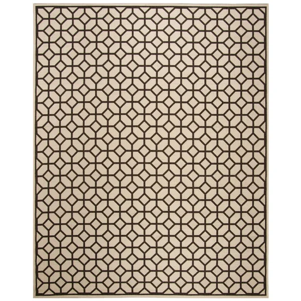 Safavieh Linden LND127Q 6&7x22 x 6&7x22 Square Red, Creme Area Rug