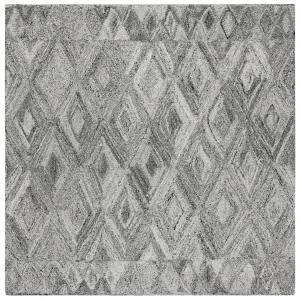 Safavieh Abstract 618 Area Rug, Grey, Black, 6' x 6' Square