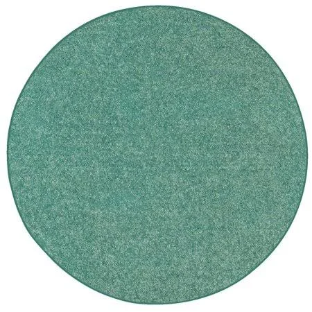 Saturn Collection Solid Color Area Rugs Teal - 10' Round, Blue