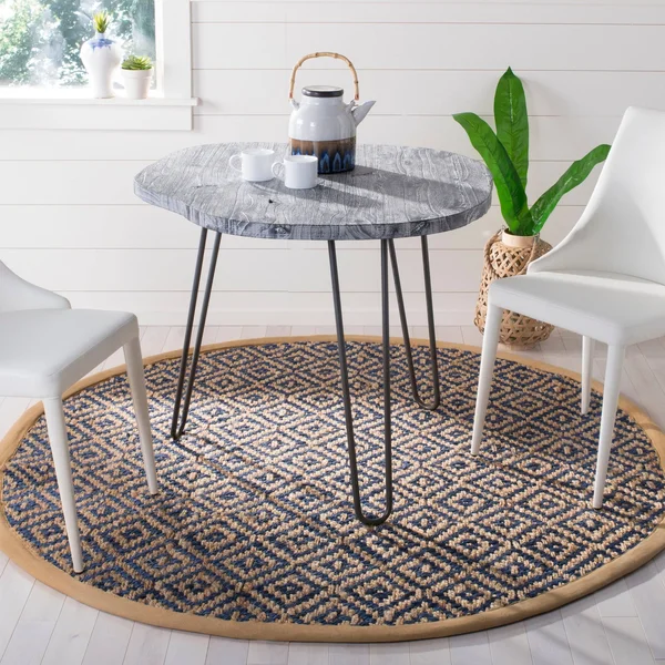 Safavieh Natural Fiber Fuchsia/Beige 4 ft. x 6 ft. Area Rug