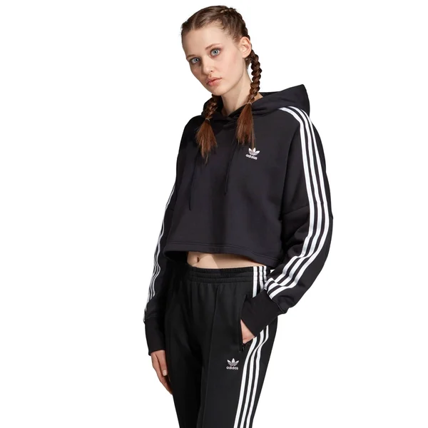 Adidas Cropped Hoodie Black