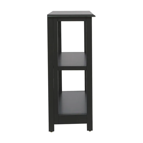 Osp Home Furnishings Brookings 3 Shelf Bookcase - Black (BKS27-BK)