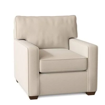 Isabela 34x22 Wide Armchair Wayfair Custom Upholstery Body Fabric: Bihar Natural