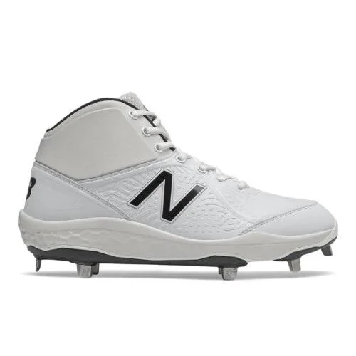 New Balance Men's Fresh Foam 3000V5 Mid-Cut Metal - White (Size 9)