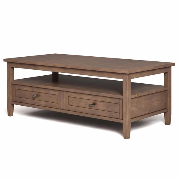 Brooklyn + Max Lexington Rustic Pine Wood Coffee Table
