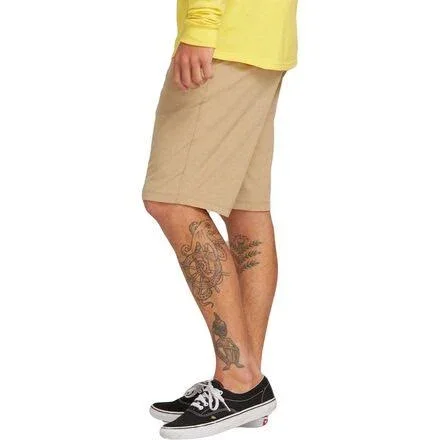 Volcom Frickin Surf N& Turf Static 2 Shorts Men's Hybrid, Dark Khaki, Size 33