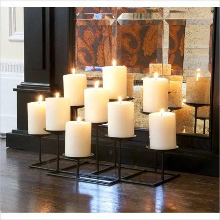 Holly & Martin Black 9-Candle Campbell Candelabra