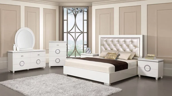 Acme 20244 Vivaldi Mirror - White High Gloss