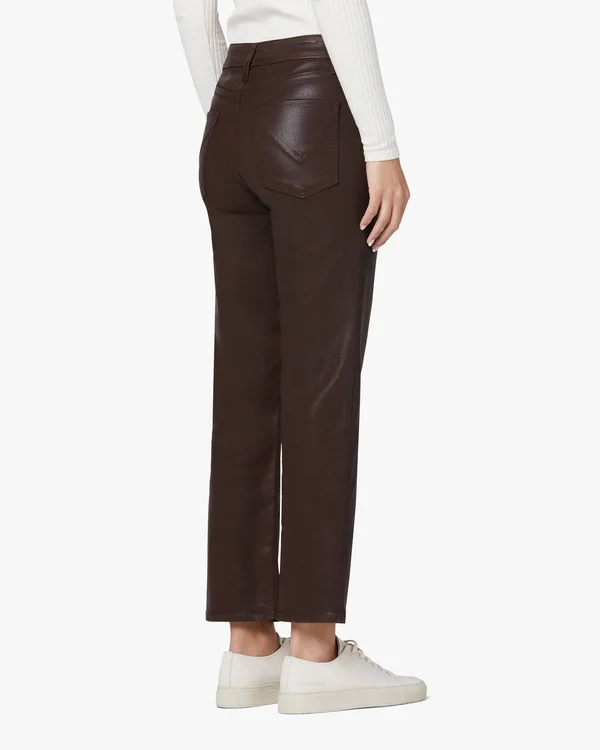 Hudson Jeans - Remi High-Rise Straight Crop Coated Jean
