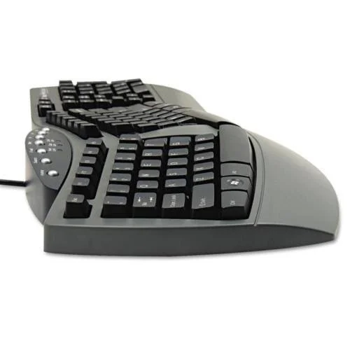 Fellowes Microban Split Design Keyboard - Black
