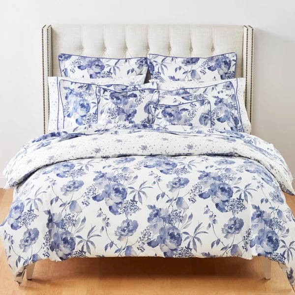Anne De Solene Marquise King Pillowcases - Pair - Blue