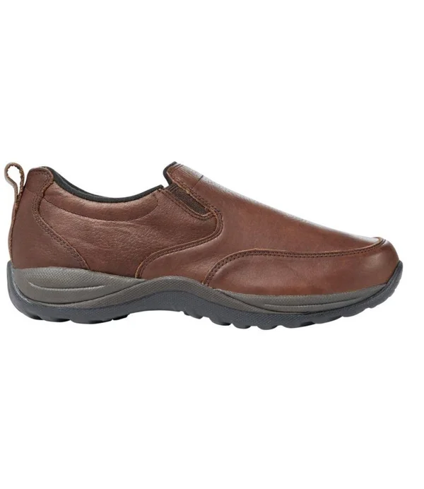 Men's Comfort Mocs, Leather Brown 10.5(EE), L.L.Bean