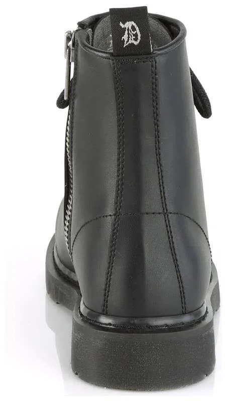 Demonia - Unisex BOLT-100 Boots Black Vegan - Size-13