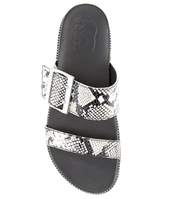 Sorel Women's Roaming Buckled Slide Sandals - Snake