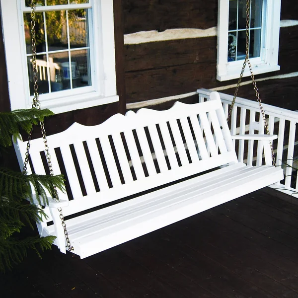 A & L Furniture Yellow Pine Royal English Deluxe Garden Swing Natural Stain