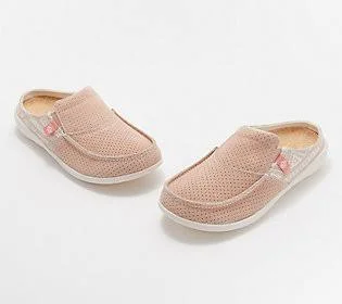 Spenco Orthotic Slip-On Slides - Siesta Arizona, Size 12 Medium, Pale Blush