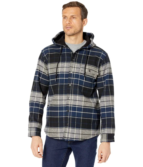 Wolverine Men's Bucksaw Bonded Shirt Jac Dark Slate Plaid, Size M