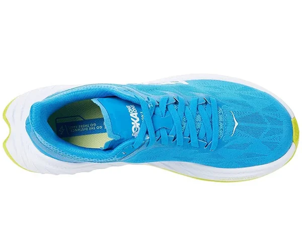 Hoka One One Women's Carbon x 2 Shoe - 10.5 - Diva Blue, Citrus