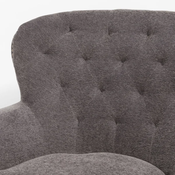 30.50x22 Gray and Brown Contemporary Tufted Club Chair