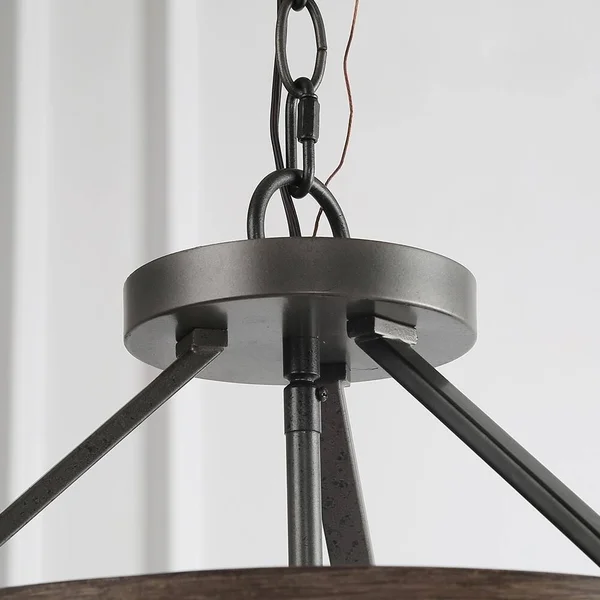 LNC 17.1x22 Drum Chandelier 4-Light Pendant Lighting